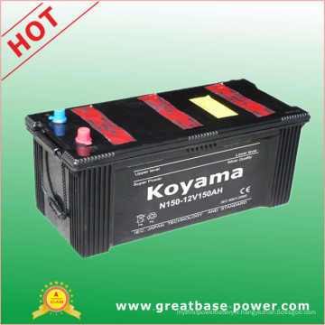 Batterie standard 150ah 12V de la batterie SM1 de la batterie J1 de N150 SM